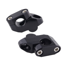 Motorcycle Handlebar Risers Mount Extension Back Moved for CBF1000 CBF600 CB1000R NC700S NC750S NC750(Black)