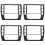 4X 3B0858069 Interni Dash Center Console Trim Bezel Panel Radio Face Frame per  B5 2001 2002 2003 2004 2005 1