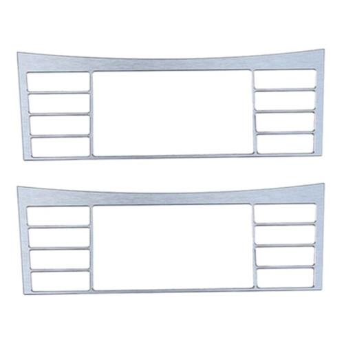2X Auto Interior Center Console Button Panel  Panel Decorative Cover Trim for   W212 E Class 2009-2015
