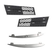 PáRa-Choques Inferior Frontal Grade Cover Chrome GuarniçãO para F10 F11 F18 2010-2013 51117200699 51117200700 51117231859 1117231860