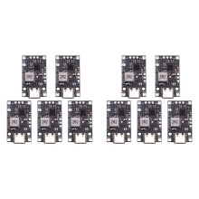 10x 3,7V 2S Litiumbatteriladdningsförstärkningsmodul Typ-C Support QC Snabbladdning med Balanserad Laddning LED-Indikator