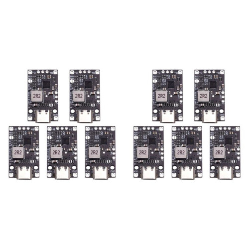 10x 3.7V 2S Lithium Battery Charging Boost Module Type-C Support QC Fast Charging with Balanced Charge LED Indicator