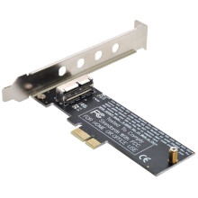 Tarjeta de ConversióN PCI Express PCI-E 1X una 12 + 16 Pines para  Pro Air SSD 2013-2017 Tarjeta de ConversióN