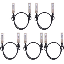 5X 10G SFP + Kabel Twinax, Kabel Miedziany Podłączany BezpośRednio (DAC) Pasywny Kabel 10GBASE SFP dla SFP-H10GB-CU1M, , (0,5 M)