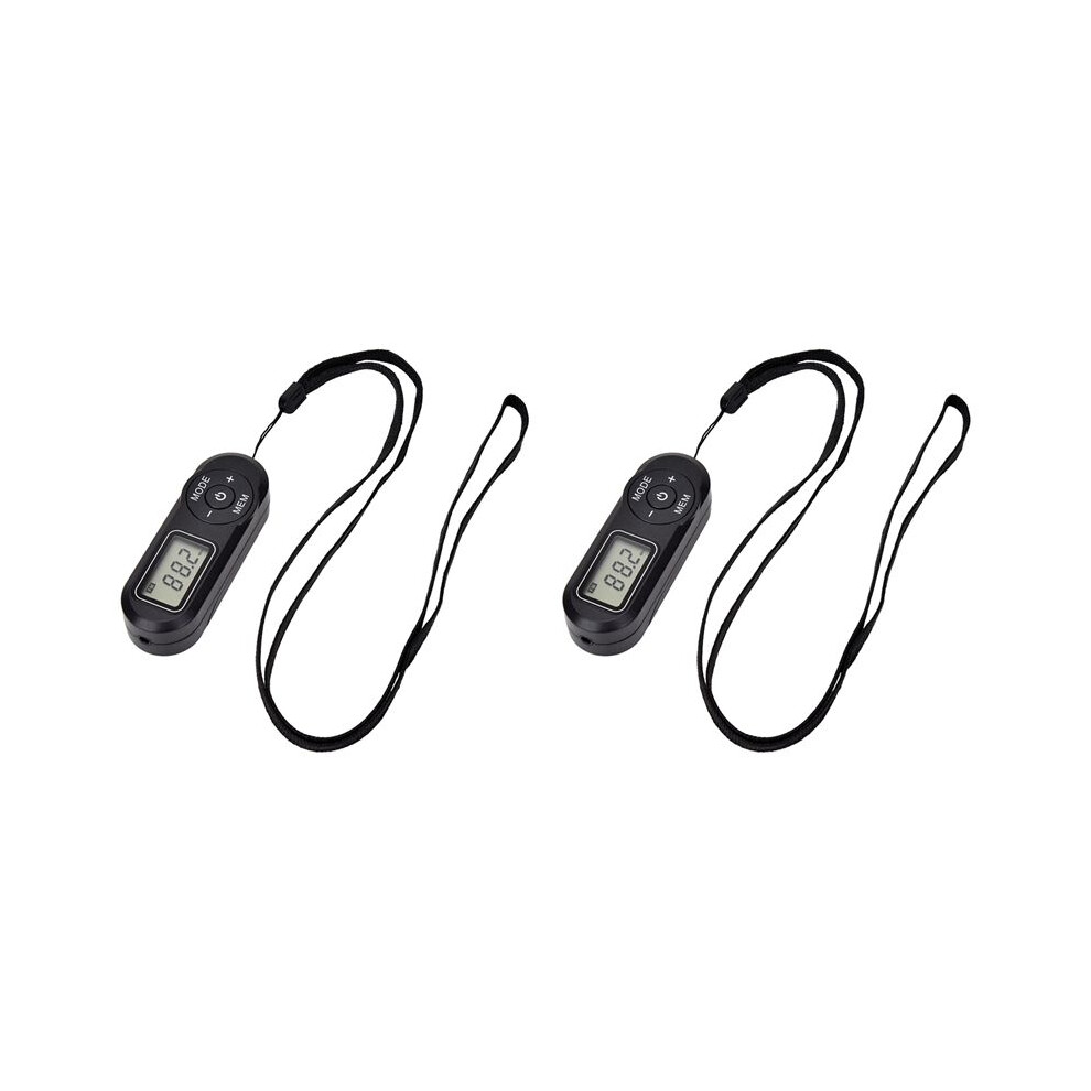 2X Dsp Fm Radio Portable Sports Radio Receiver With Lcd Display Fm Radio Headphone 6033669823783