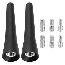 2X Auto Antenne FM DAB Dak Antenne Auto 6.5cm Auto Radio Antenne Kort met Sterke FM/AM/DAB Ontvangst Functie