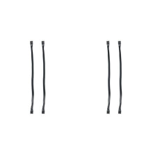 4 Pièces Séries Carte Mère HD Audio 9Pin Câble D'Extension Mâle à Femelle pour PC Bricolage Noir 30CM