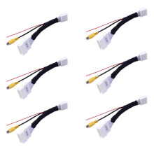 6X Adaptador de 24 Pines Cable de Conexión de Cámara de Visión Trasera para RenaultandDacia para para para Clio 4 2012-