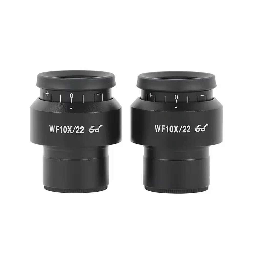 2Pcs Wf10x/22 Microscope Wide Angle Eyepiece Ocular Eyepoint Lens Adjustable Field 30Mm Widefield Microscope Eyepiece Light 6033169665586