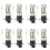 8-Delige H3 Super Heldere LED-Mist DRL-Gloeilampenset 6000K Wit 1