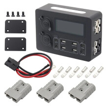 Hub de Chargement USB pour Voiture avec Éclairage LED et Port de Type C pour une Gestion Efficace de L'Alimentation avec Câble