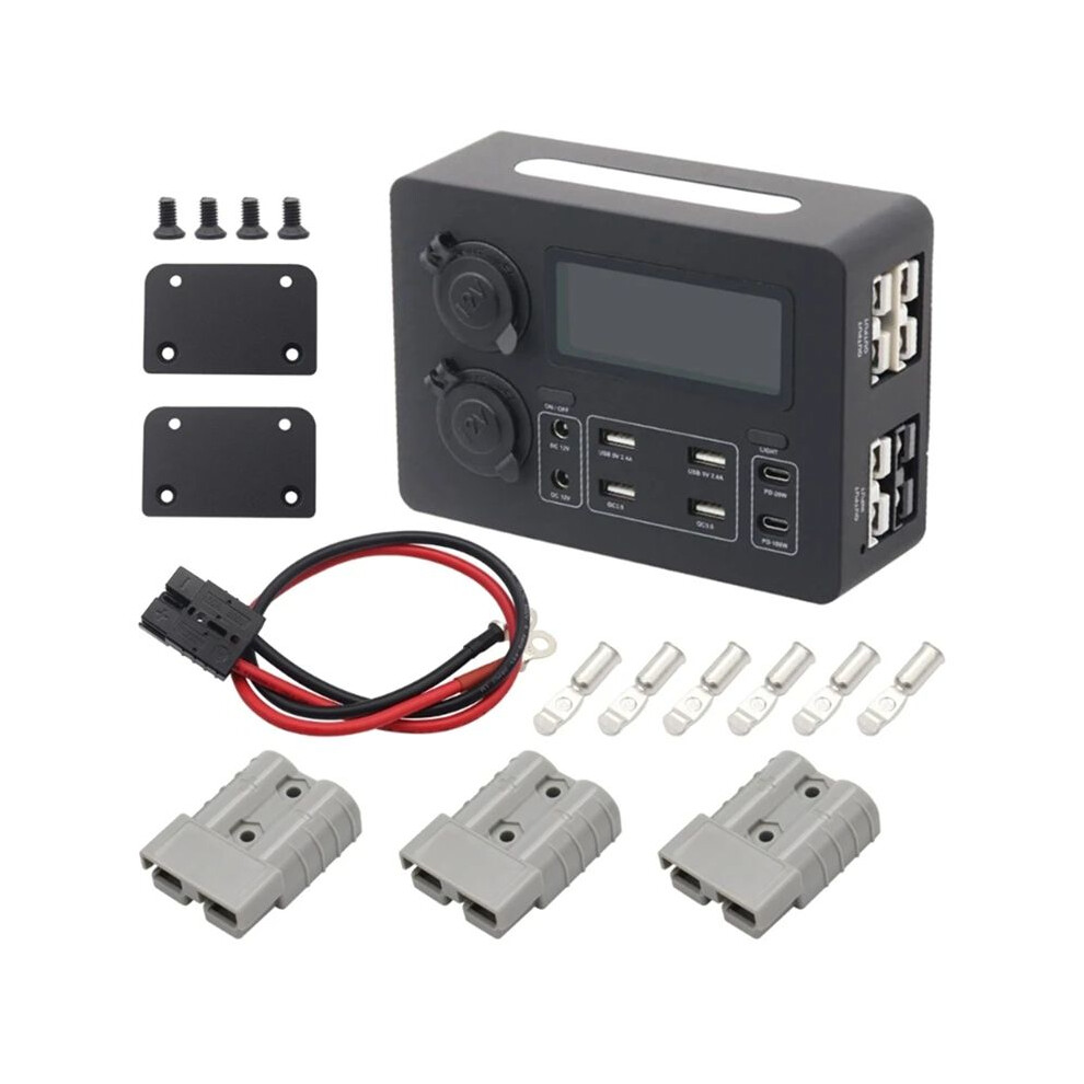 Car Usb Charging Hub With Led & Type C Port For Efficient Power Management With Cable Light 6031005069116