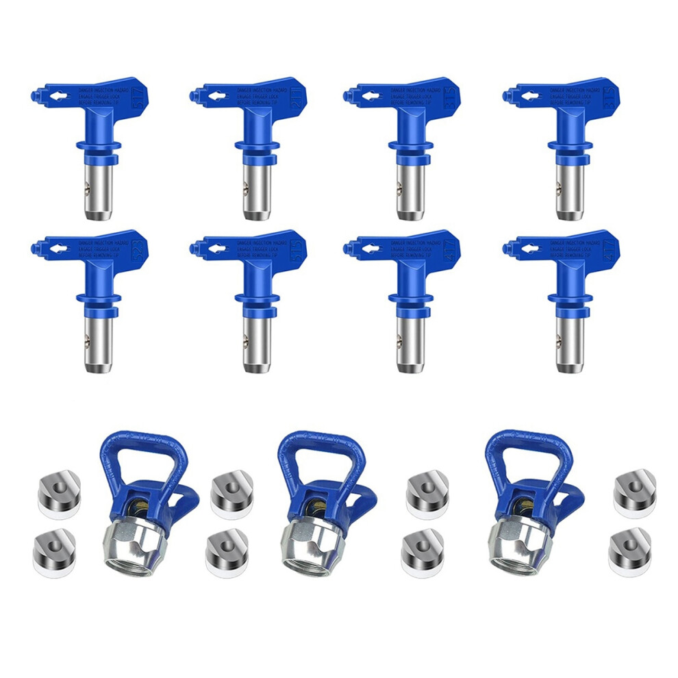8Pcs Airless Paint Nozzles Set Reversible Spray Tips Airless Paint Sprayer Nozzle Tips Airless Sprayer Spraying Machine 6031300687145