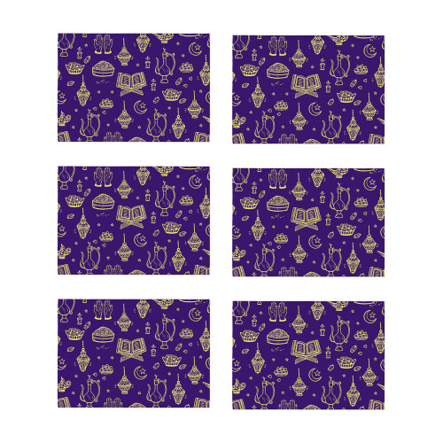 6 Stück Eid Mubarak Geschenkpapier 70 x 50 cm für-Typ H