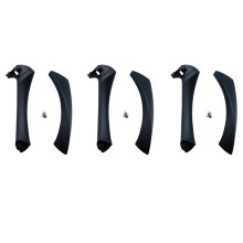 3set Car Right Interior Door Pull Handle with Cover Trim Replacement for 3 Series E90 E91 E92 2004-2012 Black