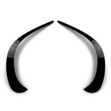Car Front Bumper Spoiler Air Vent Outlet ABS Trim Cover for GLC X253 GLC260 GLC300 2020 2021(Black)