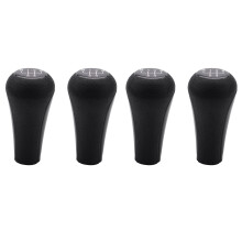 4X 5 Speed Manual Plastic Gear Shift Knob 12mm Stick Hole (Black) for Series 1 to 7 X5 E30 E36 E46 E39 E34 Z3