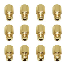 12Pcs Motorcycle Carburetor Main Jet Carburettor Main Nozzle Gauge Nozzle for Mikuni VM TM Carb 90- 200
