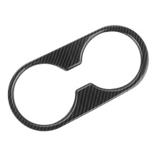 Carbon Fiber Style ABS Central Console Water Cup Holder Panel Cover Trim for CX-3 CX3 2017 2018