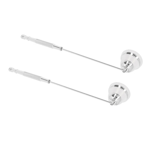 Glockenförmiger Kerzenlöscher 2 Stück Metall 1