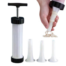 Sausage Roll Maker, Sausage Filler Manual Sausage Maker with 3 Filling Tubes