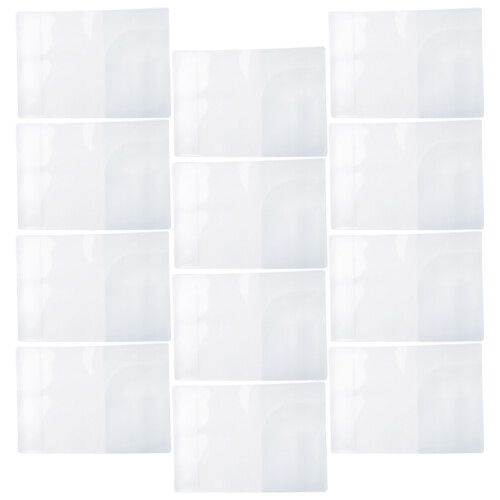 80Pz Trasparente PVC Impermeabile Organizer Carte