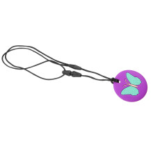 2Pcs Baby Necklace Purple Silicone and Molar Teether