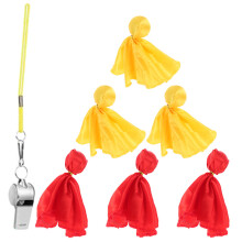 3Set Kit Calcio Con Bandiere Rosse E