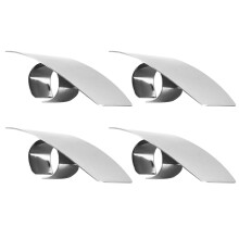 8Ud Protector De Dedos Plateado Acero Inoxidable Para Corte Seguro