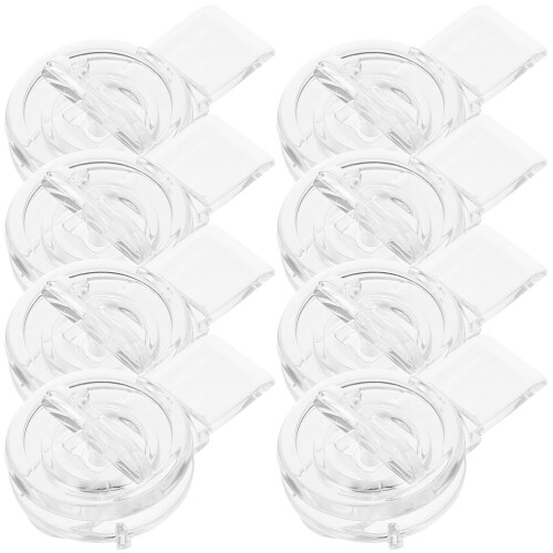 40Pcs Clear Acrylic Locking Hinges for DIY Wood Boxes and Gift Cases
