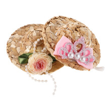 6St Mini Strohoeden Huisdieren Leuk Accessoire Tiki En Thee