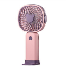 Ventilatore Portatile Piccolo Portatile Ventilatore Portatile da Esterno Batteria Ricaricabile A 3 Velocità da 400 MAh Supporto per Telefono con