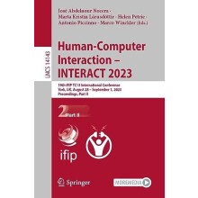 HumanComputer Interaction INTERACT 2023 Paperback Book
