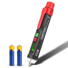 Non-Contact Voltage Detector, VT01 Adjustable Sensitivity/Dual Range 12V-1000V, 48V-1000V/Audible Alarm and Real-Time Judgment