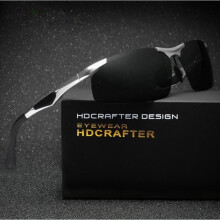 Herren-Sonnenbrille – polarisiertes Licht, ohne Rahmen, komplett aus Aluminium und Magnesium, für Sport, Fahren, Reiten