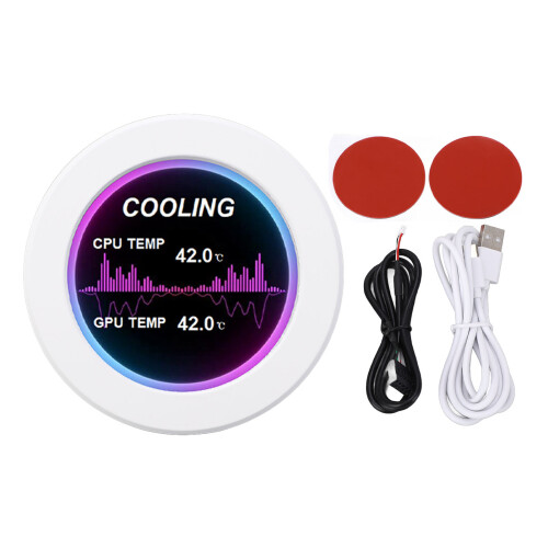 2.1 Inch White IPS LCD Display for Water Cooler Replacement 360 Rotation 2