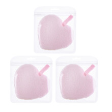 6Pièces Éponges Cosmétiques Roses Luxe Forme Cœur Pour Femmes