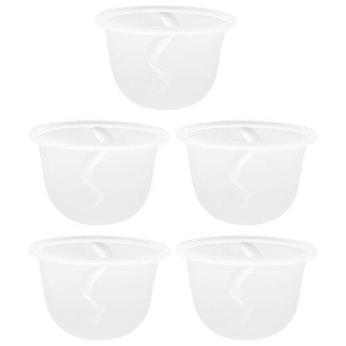 10Pz Pompa Silicone Trasparente Facili Pulire
