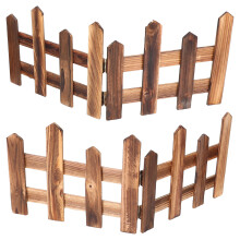 2Pièces Clôture De Cour En Bois Fer, Décoration Sapin Noël Durable
