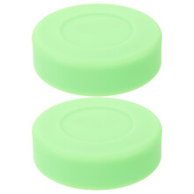 6Pièces Palet De Hockey PVC Vert Pour Entraînement Jeu