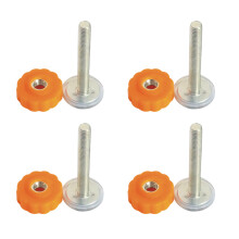 16Pièces Vis De Bébé Orange Vis À En Acier Durable