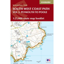 South West Coast Path Map Booklet Vol 3 Plymouth to Poole by Paddy Dil