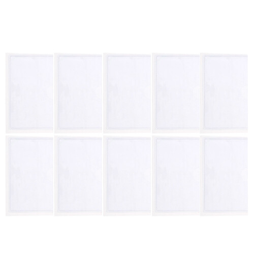 20Pz Porta Tessere PVC Trasparente Adesivo Per E