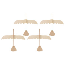 12Pz Set Creativo Legno Gioco Bambini
