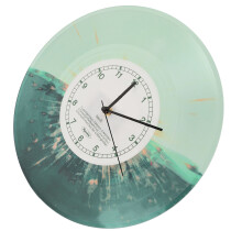 Reloj de pared redondo vintage de 12 pulgadas verde oscuro 1000mAh