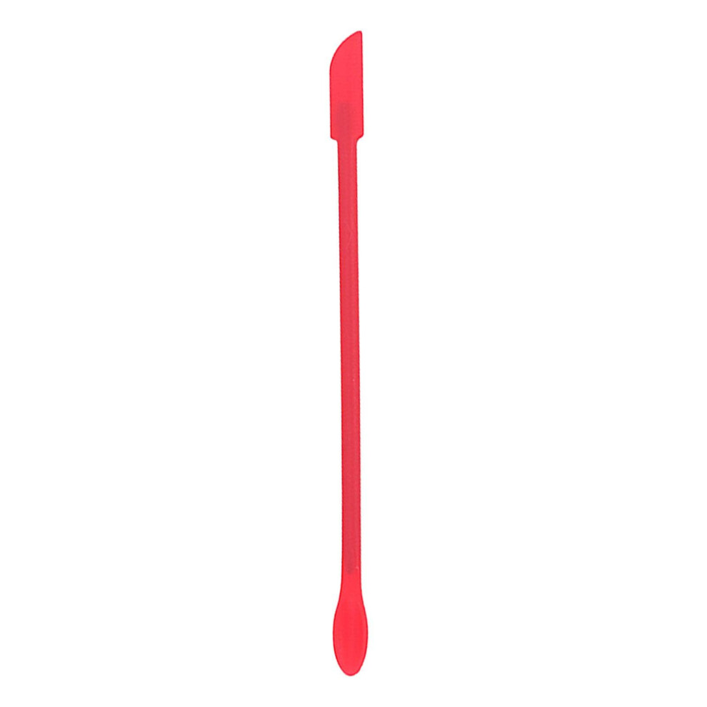 Silicone Makeup Spatula Dual Ended Beauty Scraper for Last Drop Lotion and Cosmetic Bottle Red