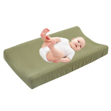 Baby Changing Mat Cover Super Soft Breathable Cotton Elastic Fit Universal 81x41x13cm