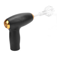 Kabellose Handrührmaschine USB aufladbar Schneebesen zum Backen und Kochen Schwarz