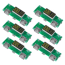 6st 18650 Laddningskort 18650 Laddningskort Dubbel USB 5V 2A 1A Mobil Powerbankmodul Litiumbatteriladdningskort