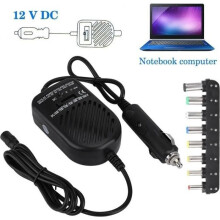 Autolaptopoplader, 80W universele gelijkstroomadapter voor laptop